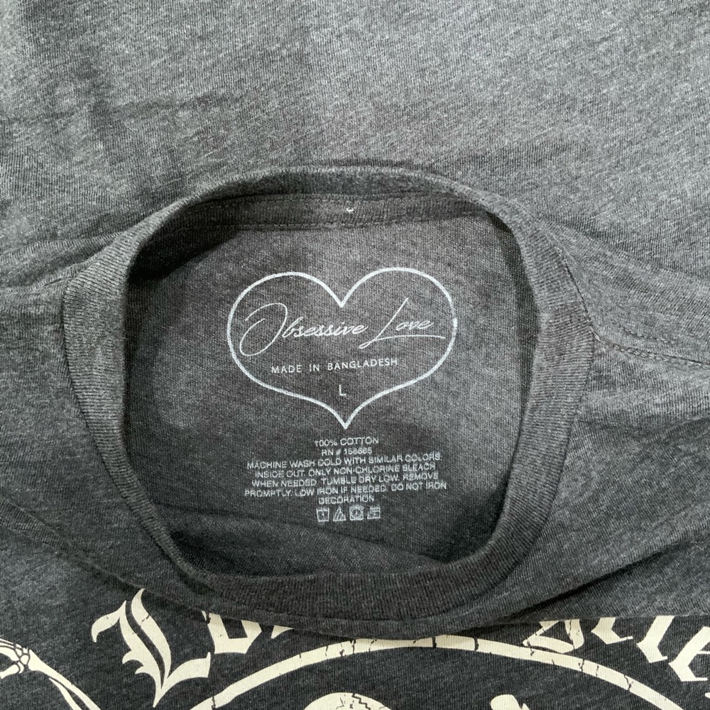 Obsessive Love Los Angeles California Crop Top - Picture 3 of 3
